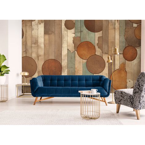 Papier Peint Bois - Charme Rustique - 400 x 260 cm (1/2)