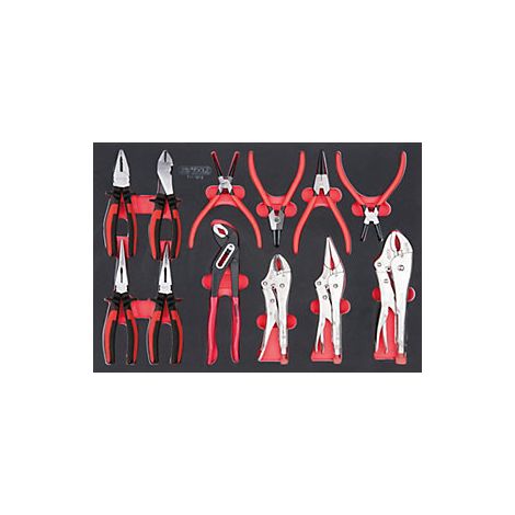 KS TOOLS  SCS Zangen-Satz  12tlg. in  1/1 Systemeinlage  - 711.1012 (1/2)