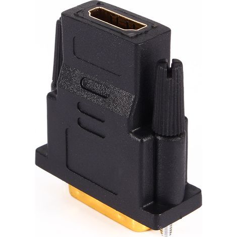 Adaptateur DVI Mâle vers HDMI Femelle pour Moniteur PC et Écran TV Numérique (1/5)