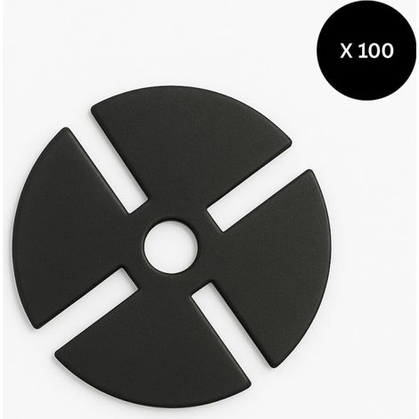 78 mm Schalldämmkeile pro 100 Stück für McCover Plot - Farbe - Schwarz