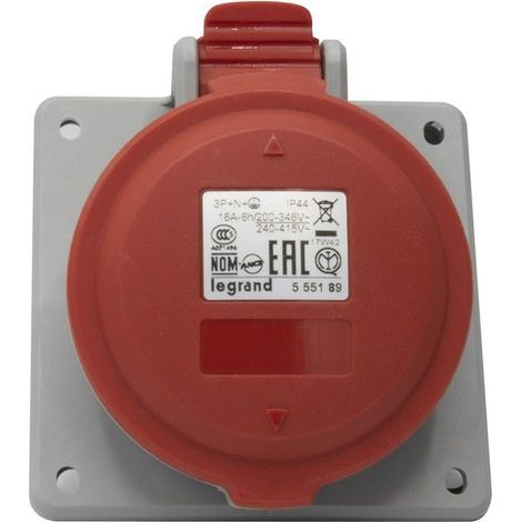LEGRAND 555189 Base carrée 16A 3P + N + TT 415V IP44