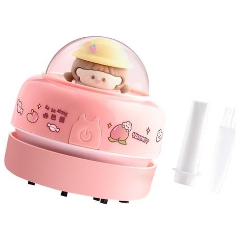 Mini Desktop Vacuum Cleaner, Ergonomic Design, Rubber Container, For School Cleaning (1/5)