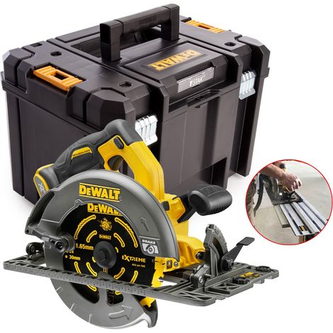 Dewalt DCS576N 54v XR Flexvolt Circular Saw 190mm Plunge Rail Base + Tstak Case