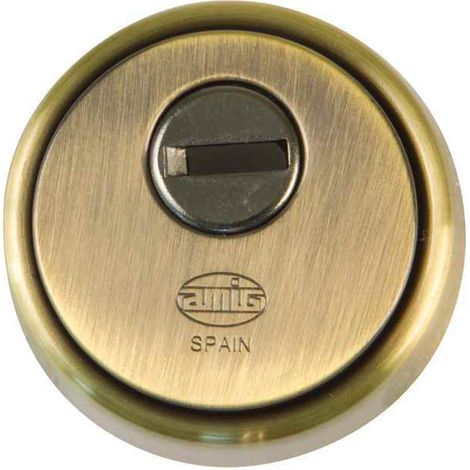 Escudo Seguridad Laton Cuero 65 Mm Mod 31 - AMIG - 7345..
