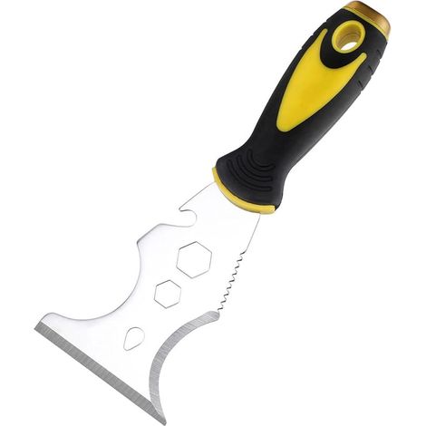 1pcs 15 en 1 Couteau à mastic Grattoir à peinture Outils de plâtrage Multi-usage Acier Inoxydable Couteau à Mastic Grattoir à Peinture (1/5)