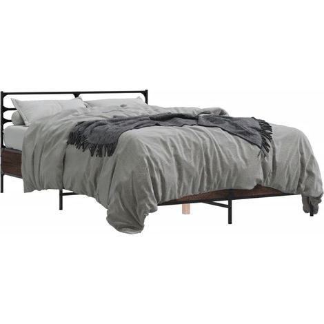 Maison Exclusive - Bettgestell Braun Eichen-Optik 120x190 cm Holz
