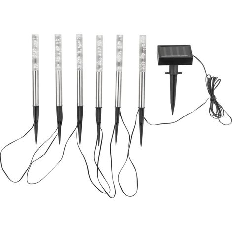HI Solar-LED-Leuchten mit Blasen-Design 6 Stk. (1/2)