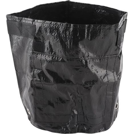 Bolsas de cultivo de patatas de PE transpirables de 3 galones (2522 cm) con ventanas negras para el cultivo de hortalizas -Crezuo
