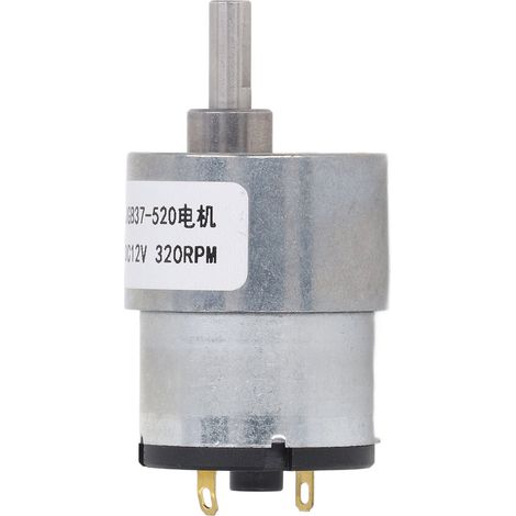 12-V-Gleichstrom-Getriebemotor mit Hall-Encoder, 320 U/min Drehzahlreduzierer für Robotik- und DIY-Projekte (1/5)