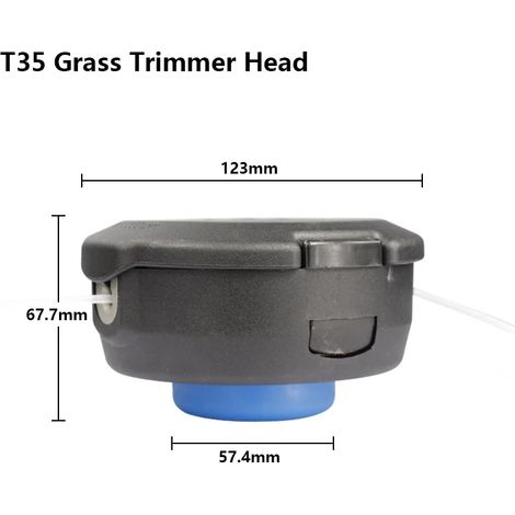 Tête de coupe-bordures à fil XCAN T25/T35 avec fil pour tondeuses et débroussailleuses Husqvarna - Accessoires pour outils de jardin (1/4)