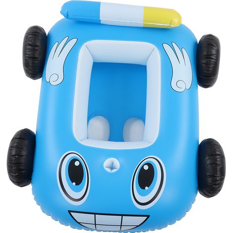 Bateau de pompiers gonflable, tapis de bain en forme de voiture pour enfants, été, bleu (1/5)