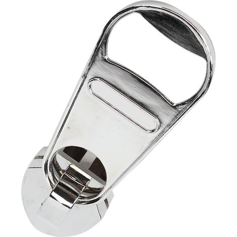 Ouvre-bouteille magnétique en alliage de zinc en forme de fermeture éclair, ouvre-boîte magnétique pour réfrigérateur, décoration pour la maison, les fêtes et les bars. (1/5)