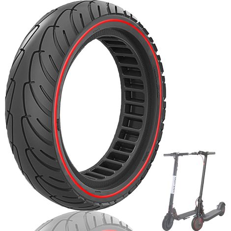 8.5x2 (50/75-6.1) Pneu Plein pour Trottinette M365/Pro/Pro2/1S/Essential/3, 8 1/2x2 Pouces Roue Alveolée dure Anti Crevaison Anti dérapant Increvable Solide 8,5 Pouces Avant/Arrière (1/5)