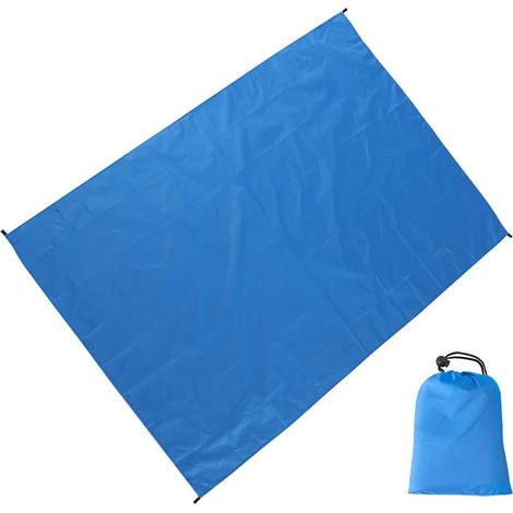Revêtement bleu argenté, très étanche, 230210CM, sans accessoires. Tente de plage multifonctionnelle, imperméable et protectrice contre le soleil, avec camouflage extérieur, tente portable pour les s (1/5)