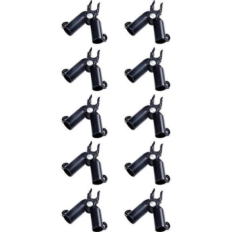 Lot de 10 connecteurs et clips réglables en plastique pour tuteurs de jardin – Durables et fiables pour les plantes grimpantes et les concombres (1/3)