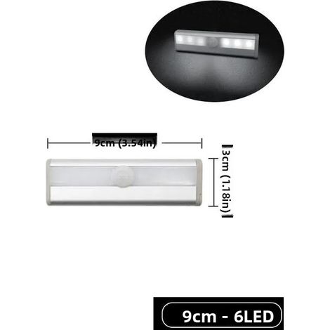 Veilleuse LED (9 cm, lumière froide) avec détecteur de présence PIR (1/5)