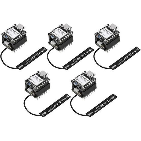 Kit de 5 pièces pour carte de développement WiFi Bluetooth Meshtastic LoRa 862-930 MHz XIAO NRF52840 et Wio-SX1262 (1/5)