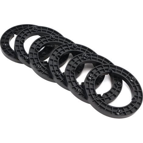 Lot de 6 adaptateurs pour bobines de 1/4" et 10,5" (26,7 cm) de diamètre, de remplacement professionnel, noirs. (1/5)