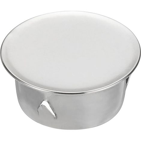 Tapa de chimenea, junta ajustable, tapa para orificio redondo, apta para tubos de 40 mm de diámetro, color plata. (1/5)