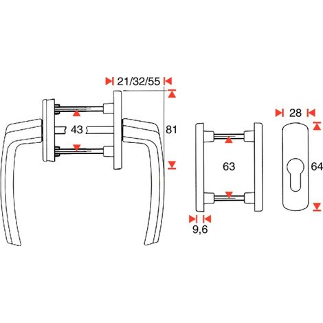 Maco Bolzenschließblech - Schließblech für Türkantriegel für Falzluft 4mm, Stahl (1/2)