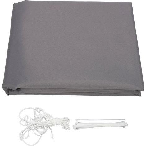 Clôture brise-vue en polyester gris, protection solaire, résistante aux UV, imperméable, pare-vent, treillis d'ombrage