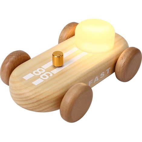 Une veilleuse en forme de chariot imitation bois, 2,5 watts, une décoration de bureau créative avec éclairage RGB, ce qu (1/5)