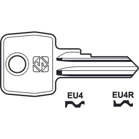 Chiavi per cilindri euro locks 4 spine piccole - eu4r sx