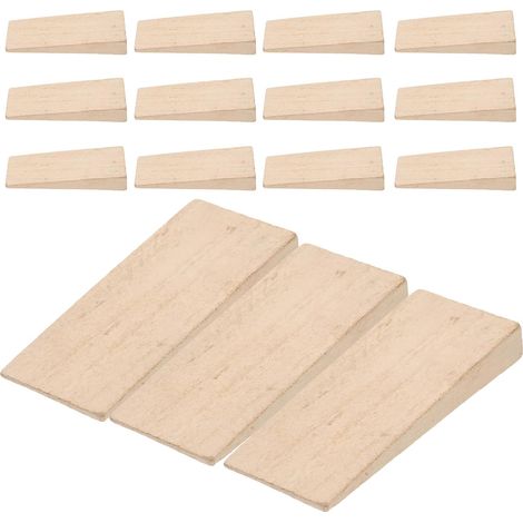 Lot de 15 Coins en Bois de Hêtre Coniques pour Manche de Hache et Marteau Cales de Fixation Robustes de 13 CM D’Épaisseur Accessoires Universels pour Outils de Jardinage et (1/5)