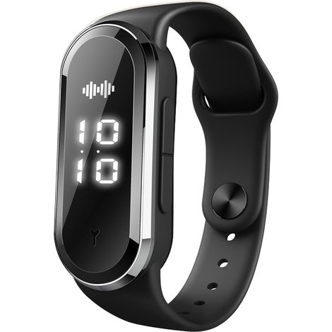 Bracelet anti-moustiques ultrasons Répulsif Ultrason contre Moustique Bandes Anti Moustique Montre Intelligent non toxiques Charge USB étanche pour enfants adultes (Noir) (1/5)