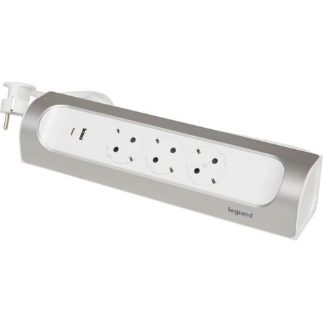 Base multiple elec angulo corner revolution legrand aluminio