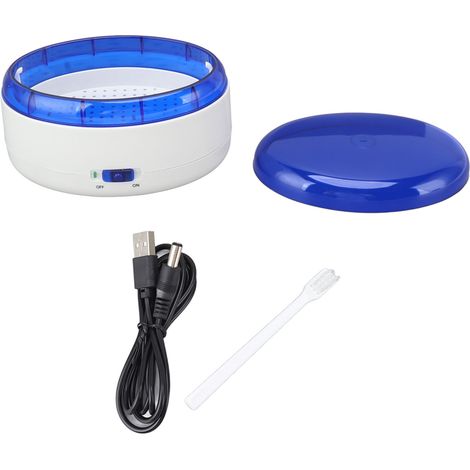 Nettoyeur ultrasonique portable ABS pour bijoux, bagues, boucles d'oreilles, lunettes et pinceaux cosmétiques, lavage rapide (1/5)