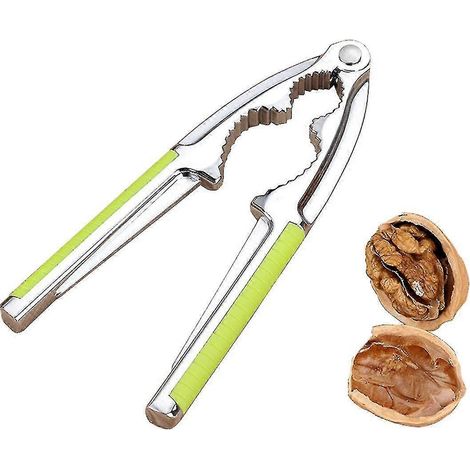 Casse-noix compatible avec les noix, outil casse-noix compatible avec les noix, les noix de pécan, les noix de macadamia, les noisettes, les amandes, le homard et le crabe (vert) (1/2)