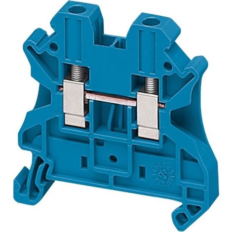Morsetto passante a vite 4mm² blu 32A Schneider - NSYTRV42BL