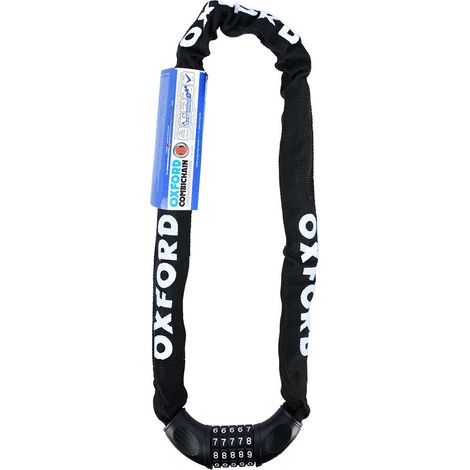 Chaîne antivol Oxford Combination 6 mm x 0,9 mm noire (1/2)