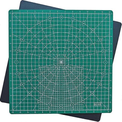 Tapis de découpe rotatif et auto-cicatrisant pour le quilting et la couture, avec base antidérapante rotative à 360°. (1/5)