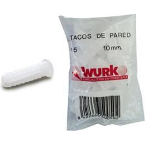 SIFER Taco plástico blanco 10x35 - 1000 unidades (40 bolsas de 25 unidades) 5005/S (1/5)