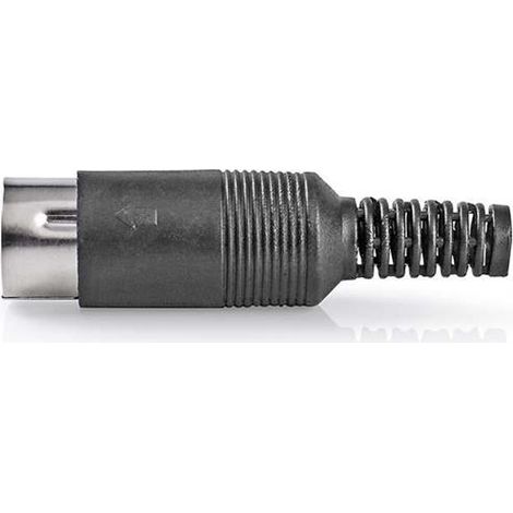 Conector DIN Nedis 6 pines PVC níquel 25 piezas