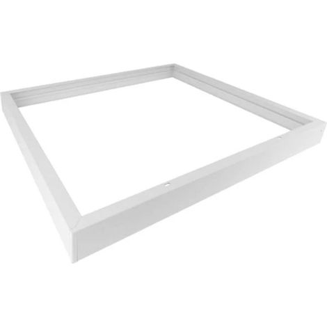 Aufbaurahmen Alu weiß für LED Panel einfacher Zusammenbau Deckenaufbaurahmen 60 x 60 cm