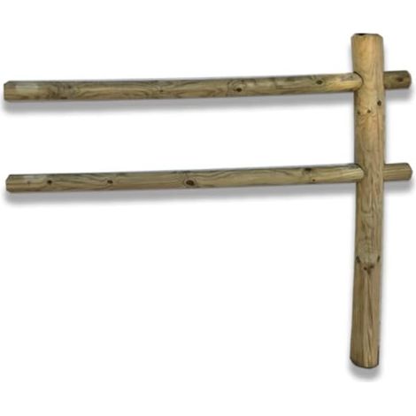 Recinzione Staccionata in legno, prolunga da 2 metri, h 150 cm
