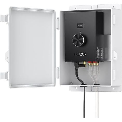 Amplificador de Audio para Exterior Potencia 200W+200W Bluetooth 5.0 con Fuente de Alimentación Ampli 30V 5A Amplificador Impermeable con Carcasa TPA3221 para Patio Piscina Jardín Fiesta (1/5)