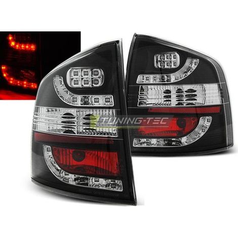 Paire de feux arriere Skoda Octavia 2 break 04-12 LED noir (1/2)