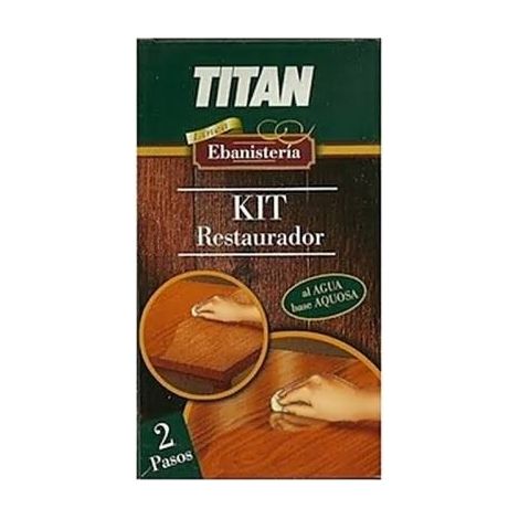 Titan Kit restaurador al agua ebanistería 2x250 Ml
