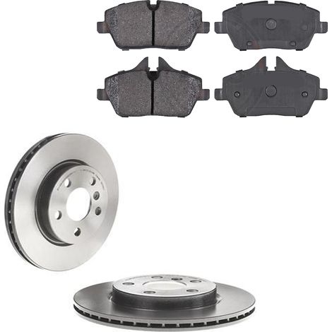 KIT FRENI ANTERIORI compatibile con MINI (F56) - DISCHI + PASTIGLIE OEM: P 06 034 , P 06 097 / 18380 , 18499 , 18524 /SOSTITUZIONE DIRETTA/BASSA POLVERE/SILENZIOSO (1/5)