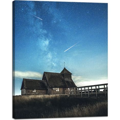 Stampa su tela "Spazio - Stelle cadenti" 40x50 cm