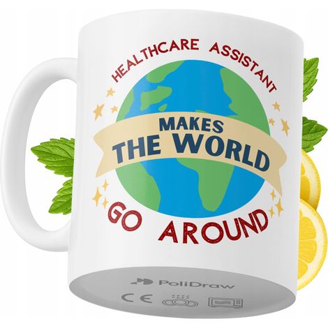 Tazza divertente e umoristica per assistente sanitario, ideale per caffè e tè, con grafica e testo divertenti. Perfetta per compleanni, onomastici e festività. Tazza premium per occasioni speciali, pe (1/5)