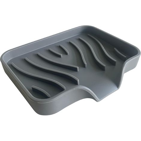 1 Porte-savon,Silicone,Design anti-dérapant,Drainage efficace,Salle de bain (1/5)