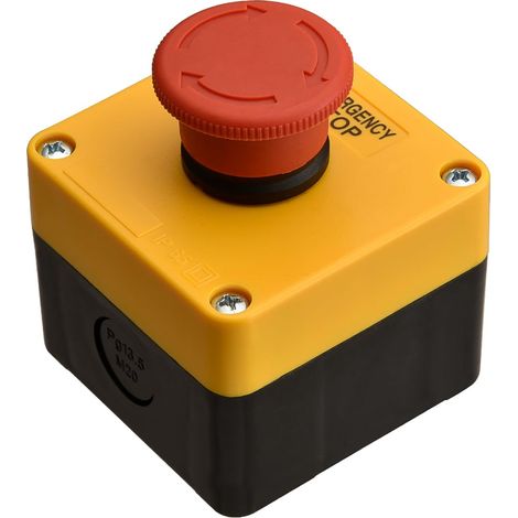 Interrupteur d'arrêt d'urgence rouge 660 V 10 A avec boîte (1/5)