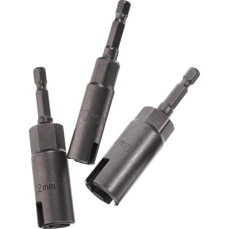 Tournevis à Écrous à Ailettes Poignée 1/4 Pouce Lot de 3 en Acier Chrome Vanadium pour Boulons et Crochets en C, pour Installation de Stores Résistants aux Intempéries (1/5)