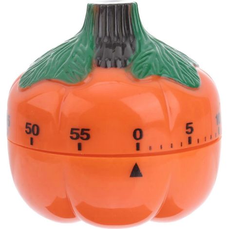Minuteur mécanique en forme de citrouille, minuteur de cuisine, gestionnaire de temps de cuisson domestique, rappel de cuisson, minuteur de compte à rebours (orange)-77CM-Orange
