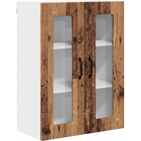 Meuble mural de cuisine,Armoire de cuisine avec porte Bois Ancien 60 x 31 x 80 cm CFW88135 (1/5)
